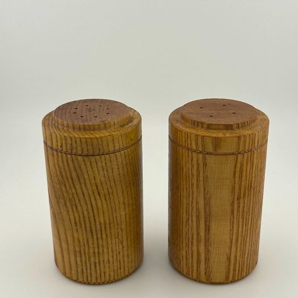 Wood Salt & Pepper Shakers - Picture 1 of 6